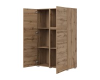 Tall chest of drawers ASYMETRIC 92 cm, wotan oak