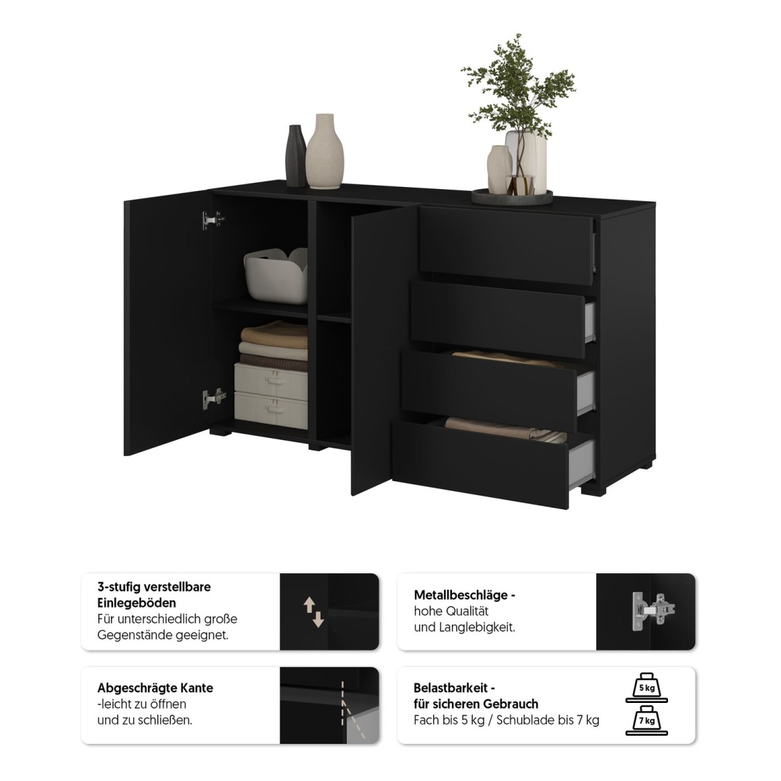 ASYMETRIC black onyx