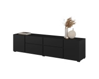 TV unit ASYMETRIC 195 cm, black onyx