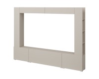 Стенка AURA 261 см, кашемир, пять откидных дверец