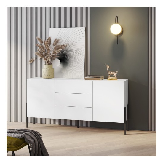 Chest of drawers JUKON 184 cm, white Chest of drawers JUKON 184 cm, white