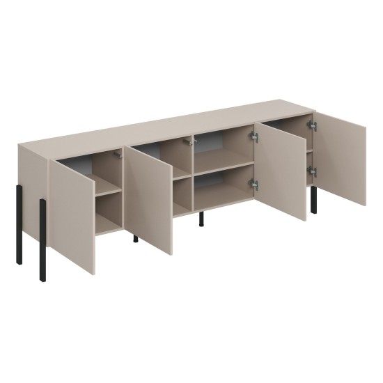 Chest of drawers JUKON 204 cm, cashmere