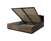 Bed SIGMA Helvetia 180x200 cm, Flagstaff oak, with a bedding box and a lifting frame Bed SIGMA Helvetia 180x200 cm, Flagstaff oak, with a bedding box and a lifting frame