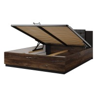 Bed SIGMA Helvetia 160x200 cm, Flagstaff oak