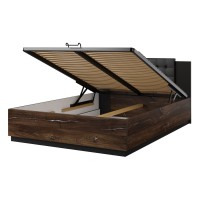 Bed SIGMA Helvetia 140x200 cm, Flagstaff oak