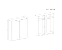 ארון בגדים SIGMA Helvetia 200, אלון פלגסטף