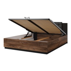 Кровать SIGMA Helvetia 160×200 см, дуб флагстафф тёмный Кровать SIGMA Helvetia 160×200 см, дуб флагстафф тёмный