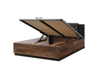 Кровать SIGMA Helvetia 140×200 см, дуб флагстафф тёмный