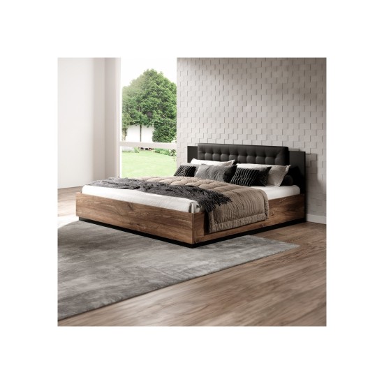 Кровать SIGMA Helvetia 140×200 см, дуб флагстафф тёмный Кровать SIGMA Helvetia 140×200 см, дуб флагстафф тёмный