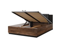 Кровать SIGMA Helvetia 140×200 см, дуб флагстафф тёмный
