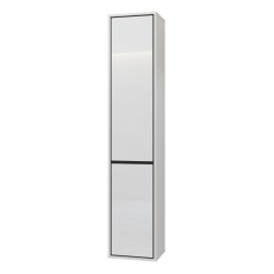 Wall cabinet IRVINE 35 cm, white with black, two doors