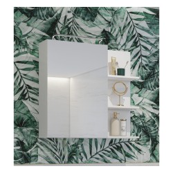 Шкафчик навесной IRVINE 78 см, белый с чёрным Шкафчик навесной IRVINE 78 см, белый с чёрным