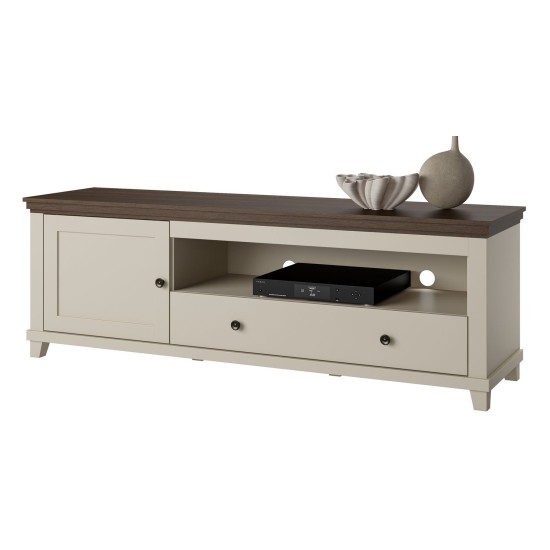 TV unit EVORA Helvetia 181 cm, Dunin oak with light beige