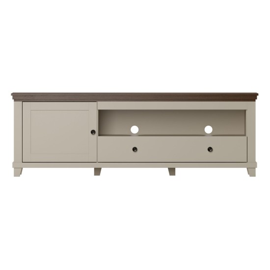 TV unit EVORA Helvetia 181 cm, Dunin oak with light beige