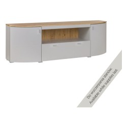 Chest of drawers SAMBUCA 180 cm, light grey Chest of drawers SAMBUCA 180 cm, light grey