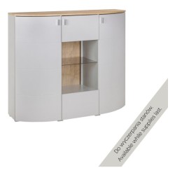 Tall chest of drawers SAMBUCA 135 cm, light grey Tall chest of drawers SAMBUCA 135 cm, light grey