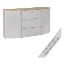 Chest of drawers SAMBUCA 160 cm, light grey Chest of drawers SAMBUCA 160 cm, light grey
