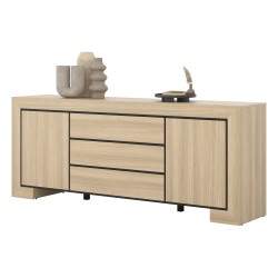 Chest of drawers CUBA II 225 cm, elegant oak