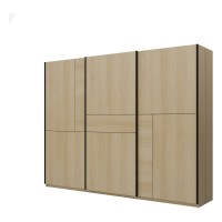Wardrobe CUBE 270 cm, Lindberg oak