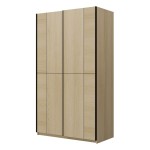 Wardrobe CUBE 120 cm, Lindberg oak