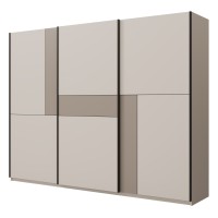 Шкаф CUBE 270 см, кашемир с конго