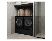 Шкаф для стиральной машины ROSA 132 см, чёрный оникс Шкаф для стиральной машины ROSA 132 см, чёрный оникс