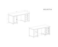 Desk EVORA Helvetia 180 cm, green
