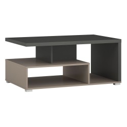 Coffee table SERIO Helvetia 100 cm, Congo with anthracite Coffee table SERIO Helvetia 100 cm, Congo with anthracite