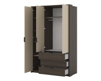 Wardrobe MOLA 139 cm, Dunin oak with light beige