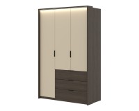 Wardrobe MOLA 139 cm, Dunin oak with light beige
