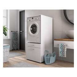 Washing machine cabinet AZA 67 cm, white Washing machine cabinet AZA 67 cm, white