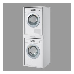 Washing machine cabinet AZA 69 cm, white Washing machine cabinet AZA 69 cm, white