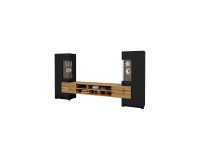 Стенка COBY Helvetia 270 см, чёрный оникс
