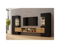 Стенка COBY Helvetia 270 см, чёрный оникс