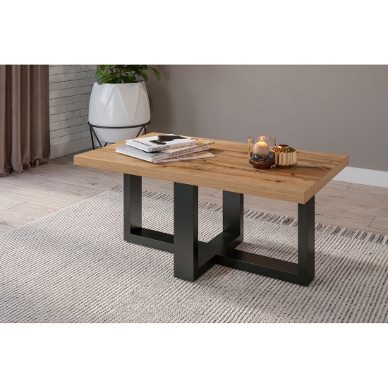 Coffee table EKO Helvetia 102 cm, black onyx