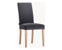 Chair M112, graphite velvet with beech legs Chair M112, graphite velvet with beech legs