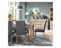 Chair M112, graphite velvet with beech legs Chair M112, graphite velvet with beech legs