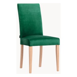 Chair M109, bottle green fabric with beech legs