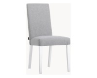 Chair O211, steel grey with white legs