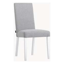 Chair O211, steel grey with white legs