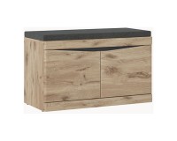 Bench SPRING 86 cm, Viking oak with anthracite Bench SPRING 86 cm, Viking oak with anthracite