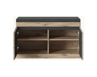 Bench SPRING 86 cm, Viking oak with anthracite Bench SPRING 86 cm, Viking oak with anthracite