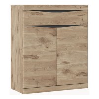 Chest of drawers SPRING 86 cm, Viking oak with anthracite