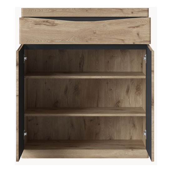 Chest of drawers SPRING 86 cm, Viking oak with anthracite