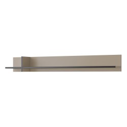 Wall shelf CROSS Helvetia 180 cm, Congo with black