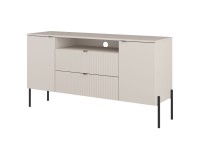 Chest of drawers ORE 140 cm, fluted cashmere Chest of drawers ORE 140 cm, fluted cashmere