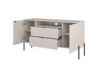 Chest of drawers ORE 140 cm, fluted cashmere Chest of drawers ORE 140 cm, fluted cashmere