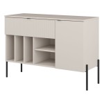 Chest of drawers ORE 105 cm, fluted cashmere