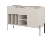 Chest of drawers ORE 105 cm, fluted cashmere Chest of drawers ORE 105 cm, fluted cashmere