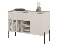 Chest of drawers ORE 105 cm, fluted cashmere Chest of drawers ORE 105 cm, fluted cashmere